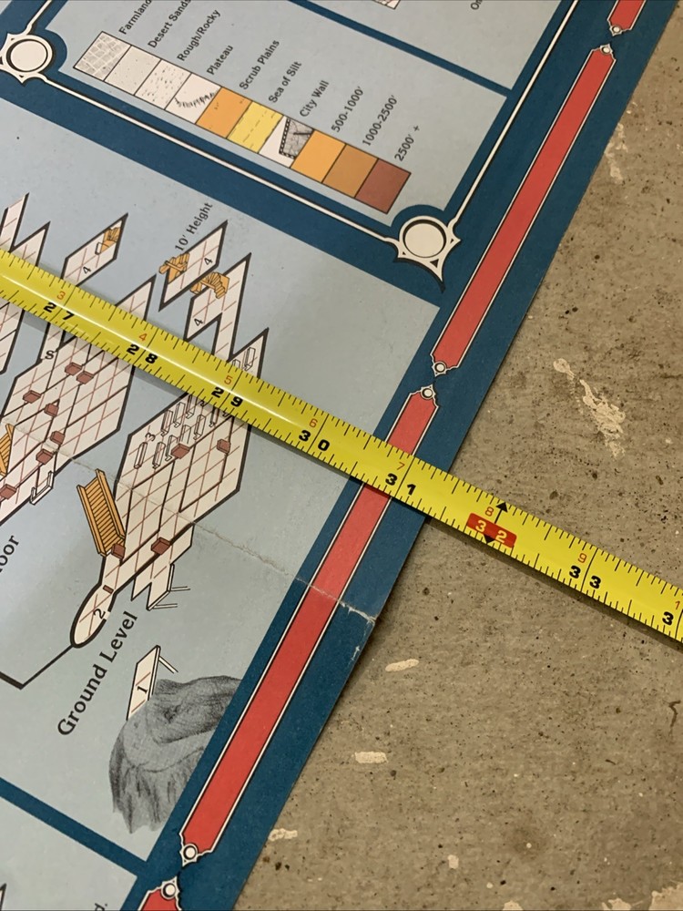 TSR Ravenloft Forbidden Lore Map Only 1992