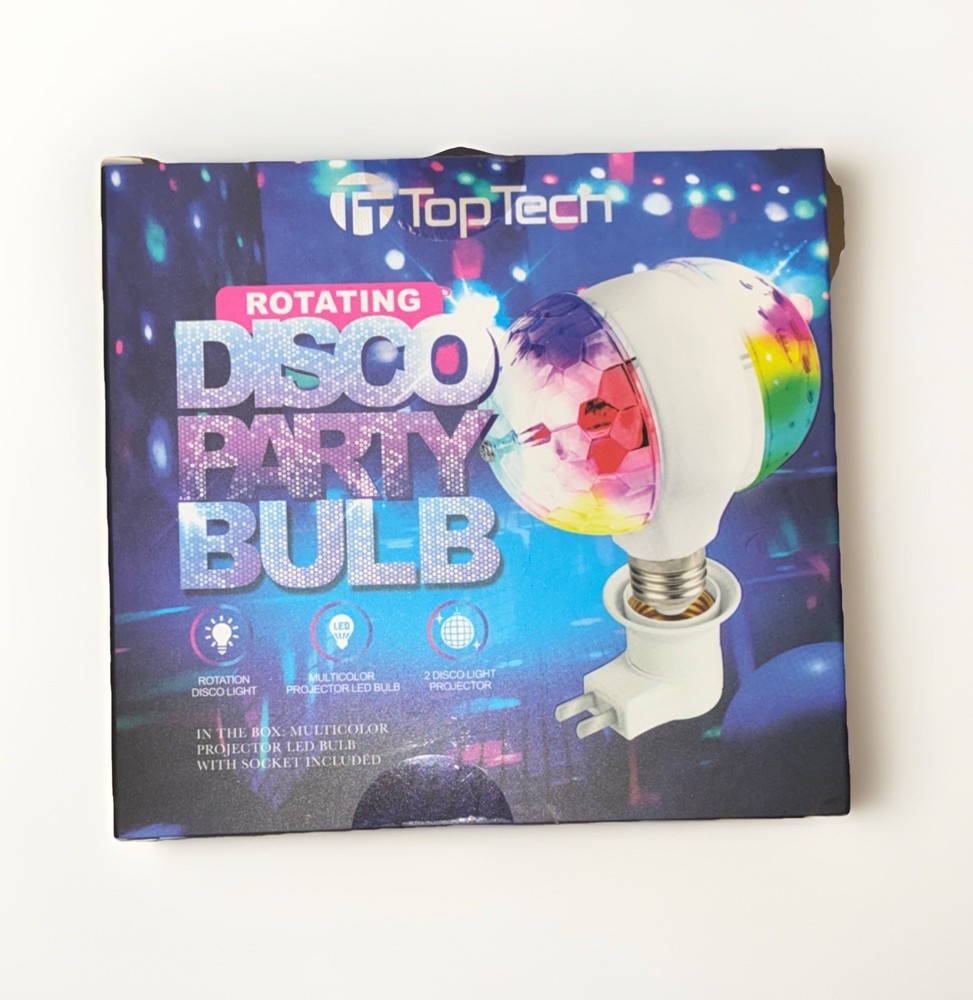 TopTech Rotating Multicolor LED Effect Light Bulb Disco Energy Saving