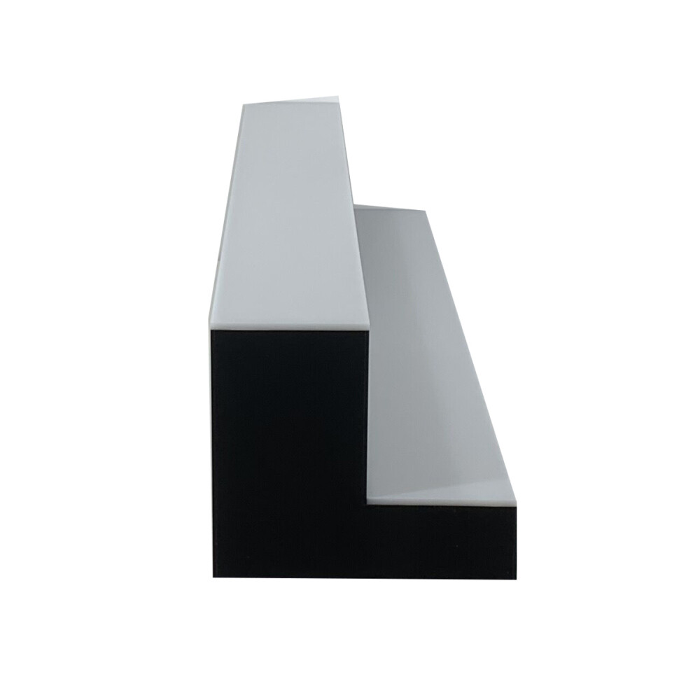 31" LED Lighted Liquor Bottle Display Shelf 2-step Back Bar Bottle Display Stand