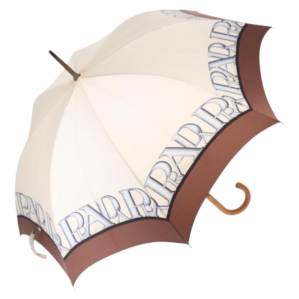 PRADA Umbrella Polyester Ivory Auth 151377