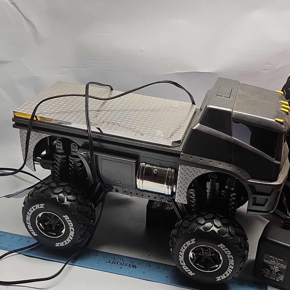 Ridemakerz Remote Control Truck Silver Black with Controller and Accessories