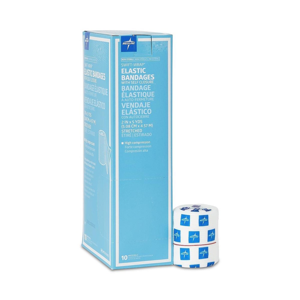 Swift-Wrap Elastic Bandages, 2" x 5 yd, 20/Case