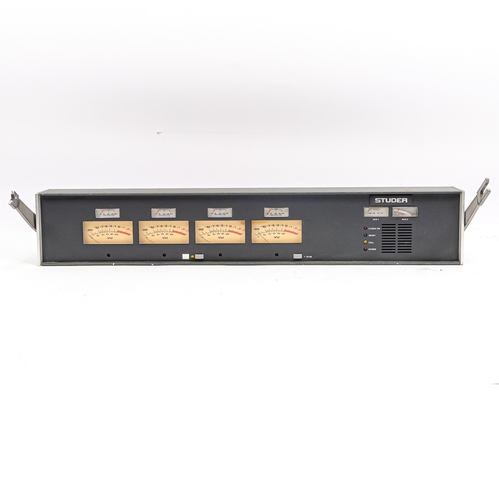 Studer 962 4-Channel VU Meter Bridge Working Original Console Meter