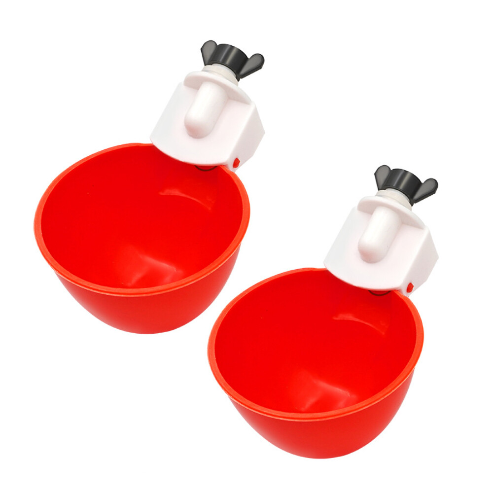 8 PCS Automatic Waterer Poultry Chicken Water Cup Feeder Drinker Drinking Bowl