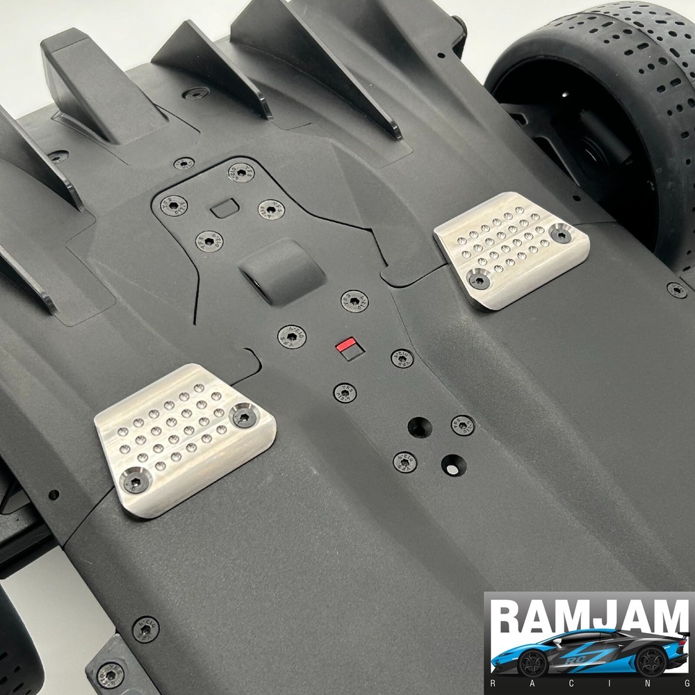 Arrma Infraction 6s Titanium Rear Skid Plate Set