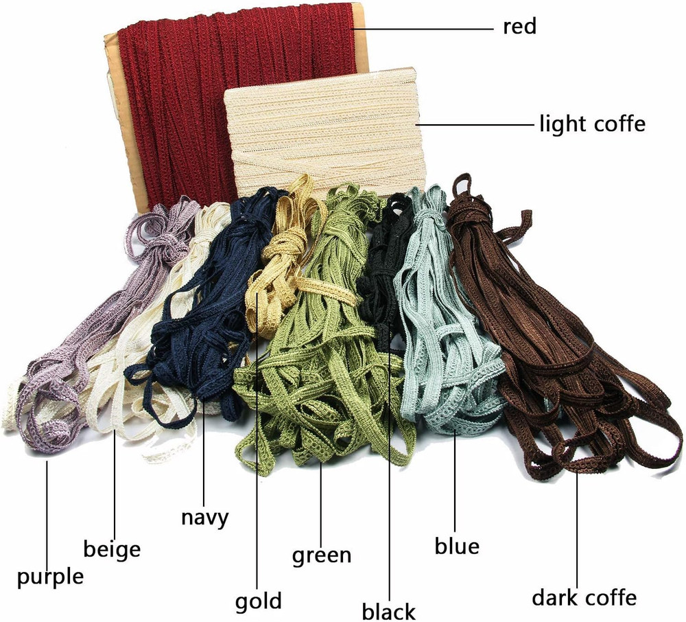 6.5 Yard Handmade Basic Trim, 1.5 Cm/0.59 Inch Diameter Gimp Braid for DIY, Déco