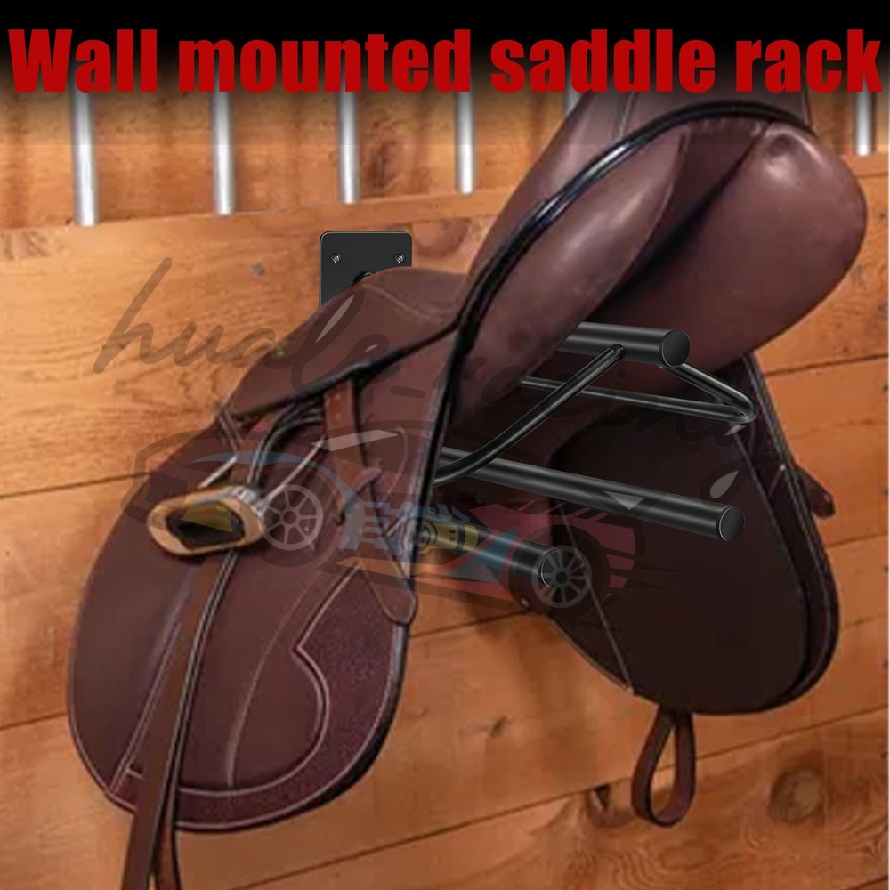 Heavy Duty Wall Mounted Saddle Stand Saddle Pad Saddle Pad Rack Bracket Black