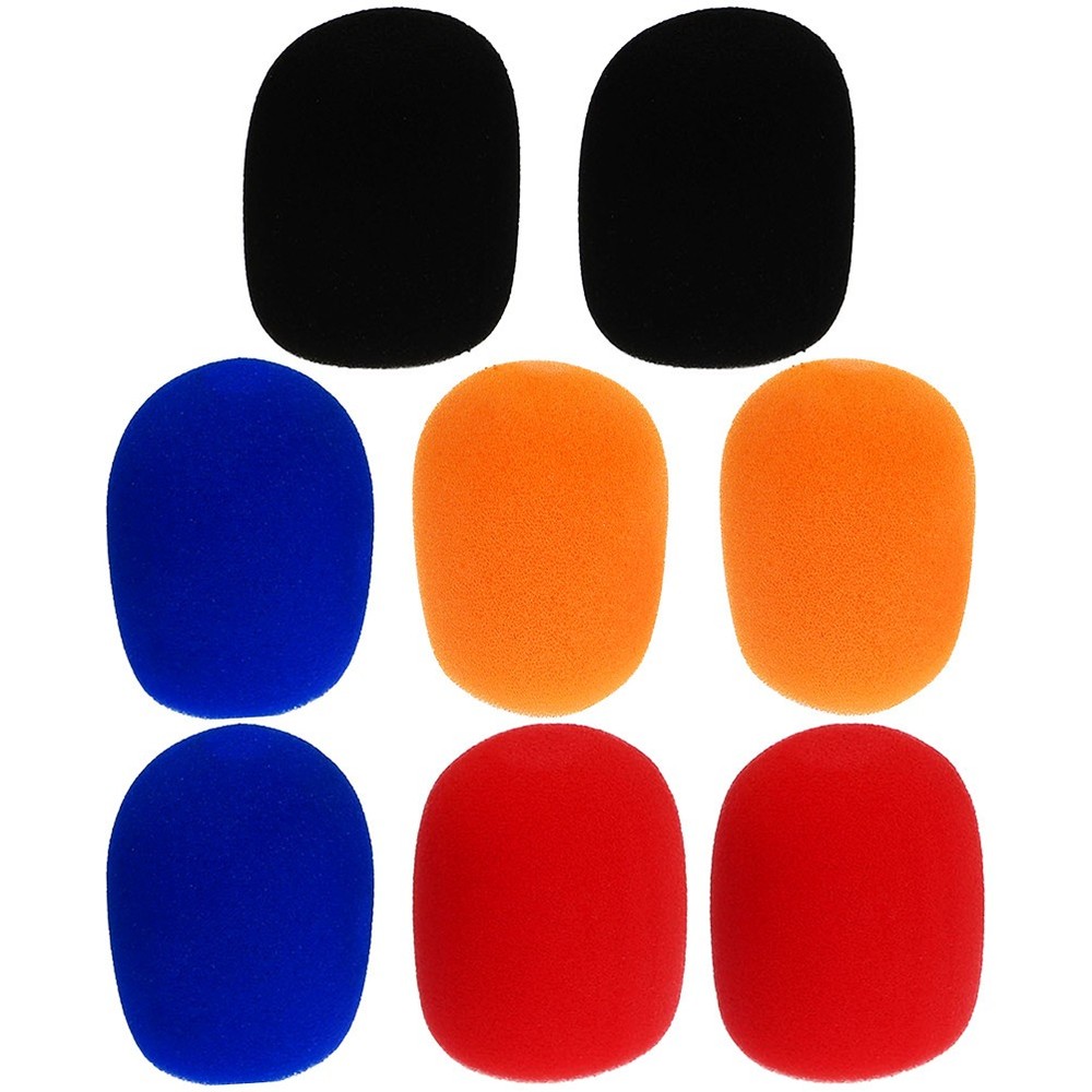 8 Pcs Handheld Microphone Windscreen Sponge Protective Cover Handle