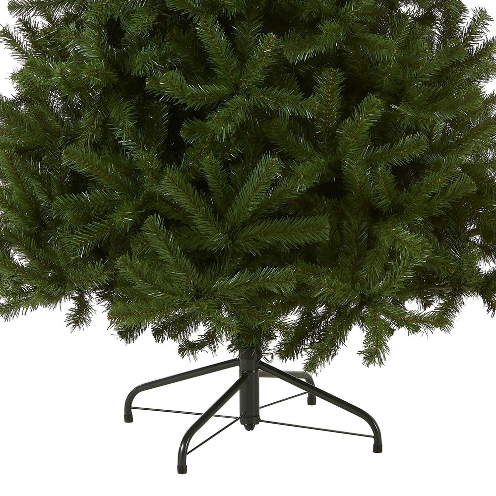 Artificial Full Christmas Tree, Green, North Valley Spruce, Includes Stand, 6