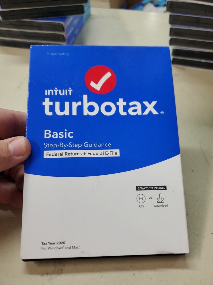 TurboTax Basic 2020 - Physical Disk/Download SEALED