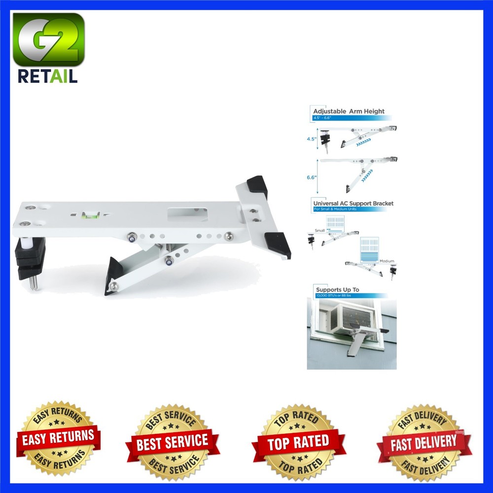 AC Support Bracket for All Window Sizes - Precision Level Included for Easy Use