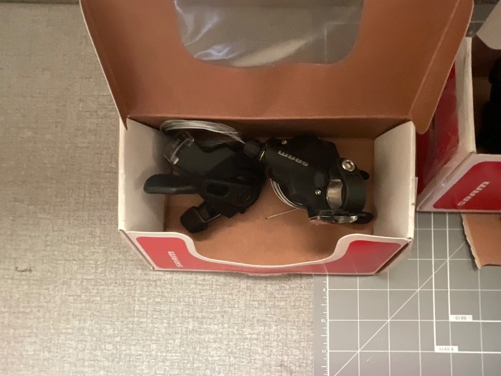 5 items, 3 SRAM X-4 Trigger Shifter Set, dual pull, x5, x7,