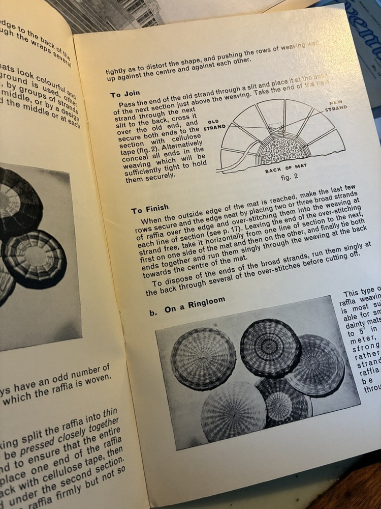 Vintage Raffia Makers Booklet Guide