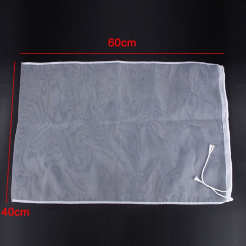Reusable Milk Tea Fruit Juice Finest Mesh Strain Filter Bag Brew Wine 40*60cm
