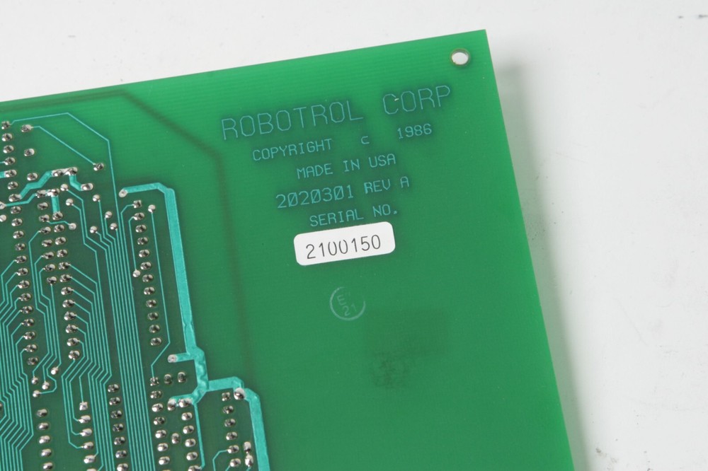 Robotrol 2020301 rev A Analog I/O Controller ADA 88 PC board