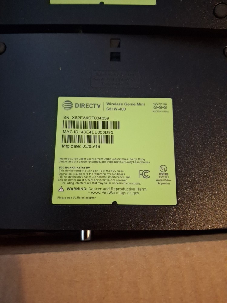 DIRECTV BUNDLE WIRELESS VIDEO BRIDGE & RECEIVER WVB2R0-34 / SEE DESCRIPTION ***