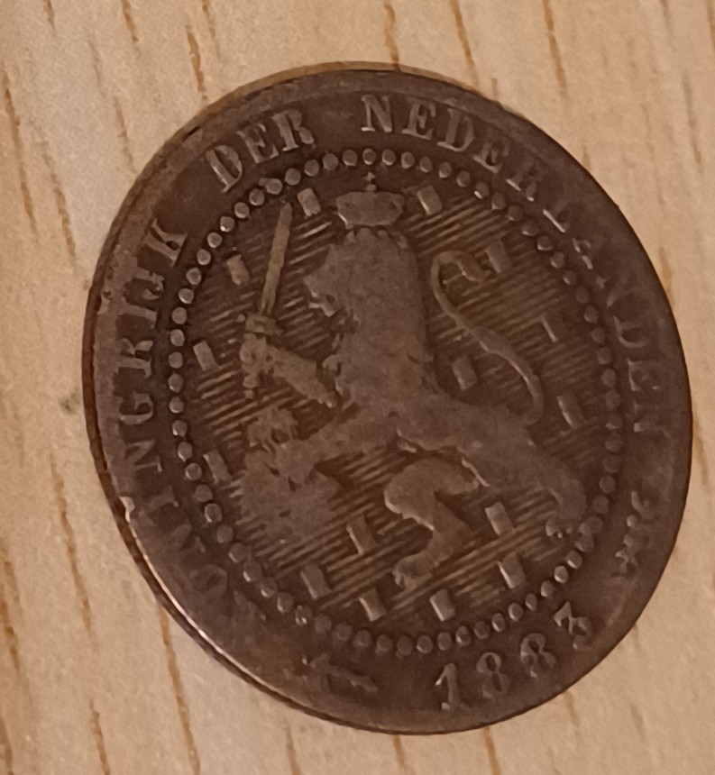 Netherlands 1 Cent Coin 1883