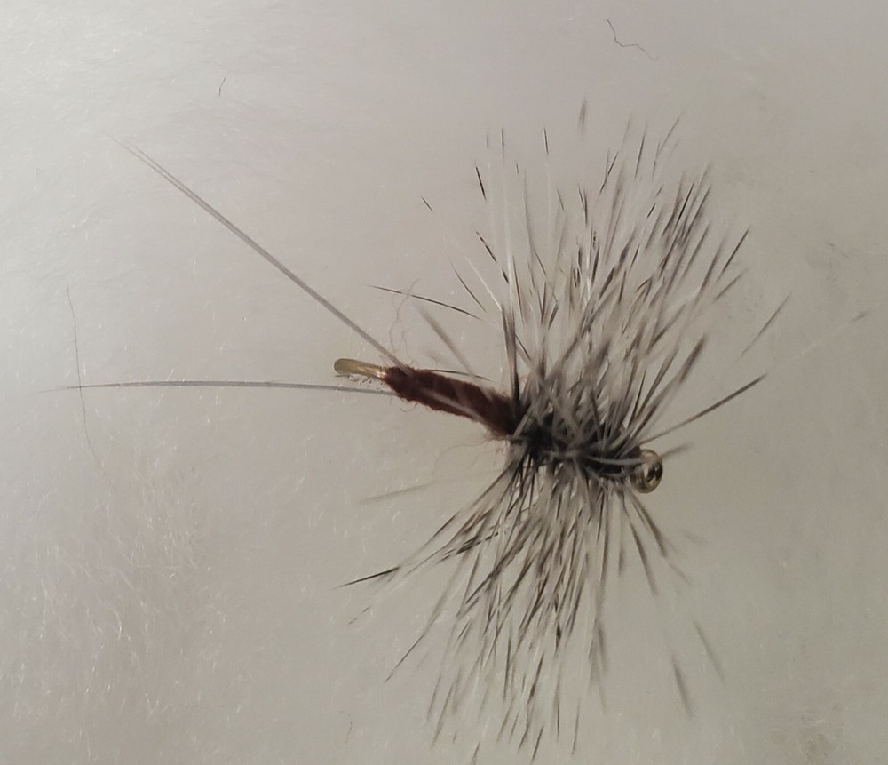 Rusty Spinner, Hackle Wing Rusty Spinner, Hi Vis Rusty Spinner, Dry Fly, 3 pack