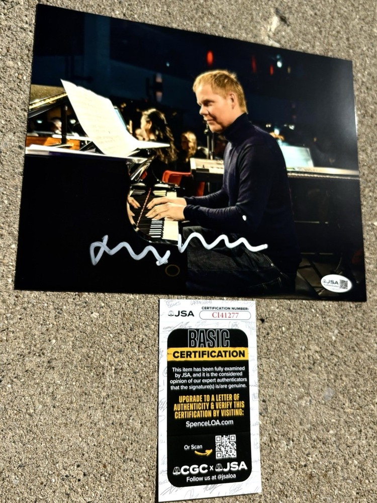 MAX RICHTER Composer SIGNED 8x10 Photo JSA COA C