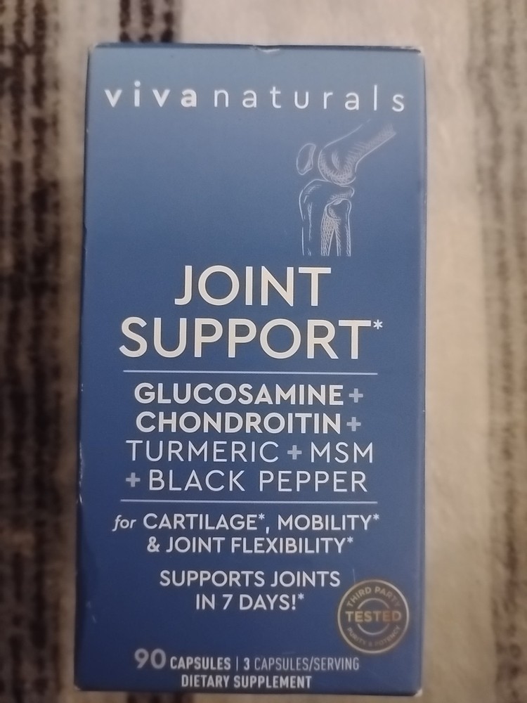 Joint Support w/ Tumeric MSM Black Pepper Joint Relief 90 Capsules