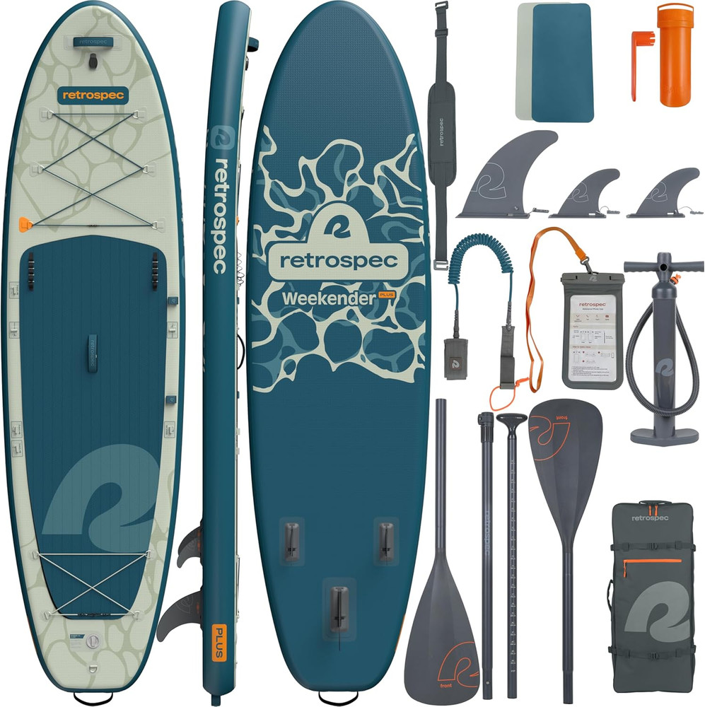 Weekender plus 10' Inflatable Stand up Paddleboard Double Layer PVC Isup Bundle