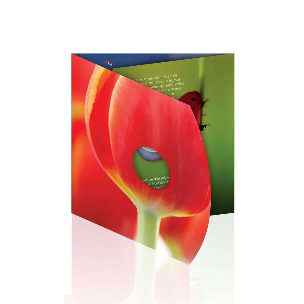 2011 Canada 25c Tulip with Ladybug - Colored Coin