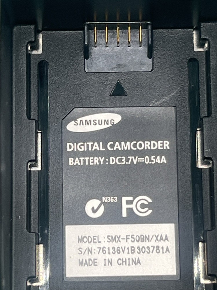 Samsung Hyper Dis Camcorder - Black - No Battery