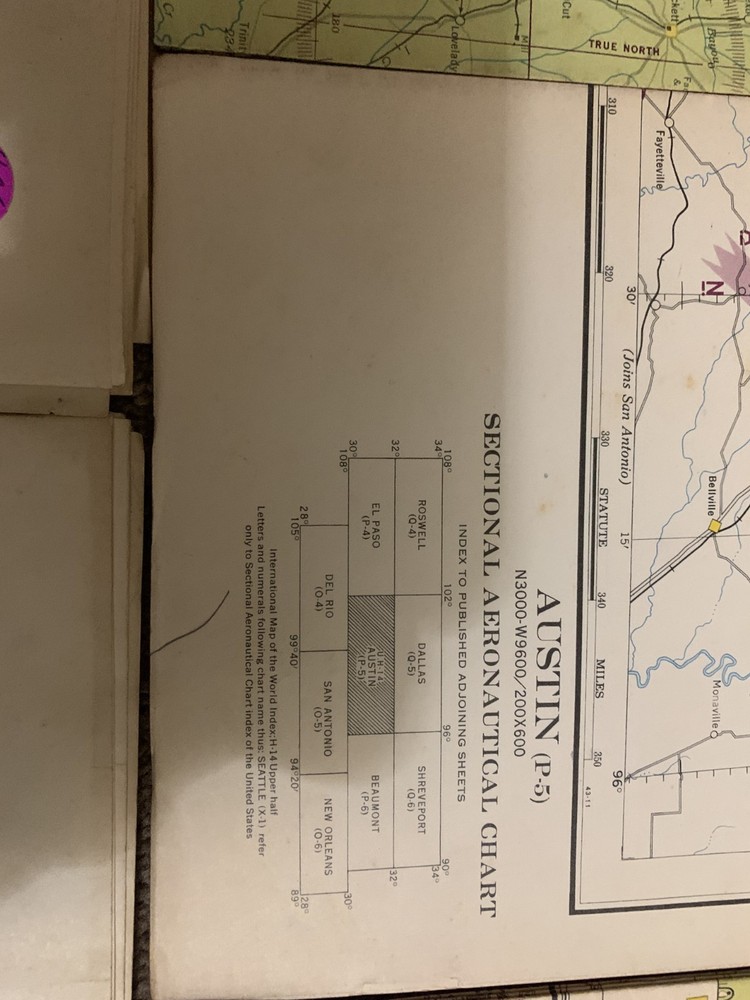 5 WWII Sectional Aeronautical Chart Map Mixed Restricted 1940s