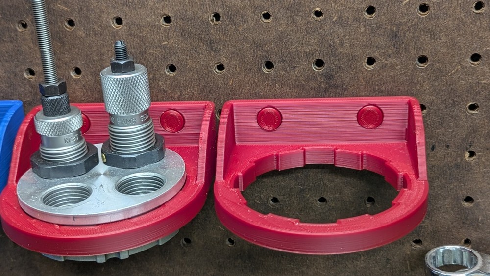 Lee 4 Hole Turret Reloading Holder for Pegboard or Wall Mounted