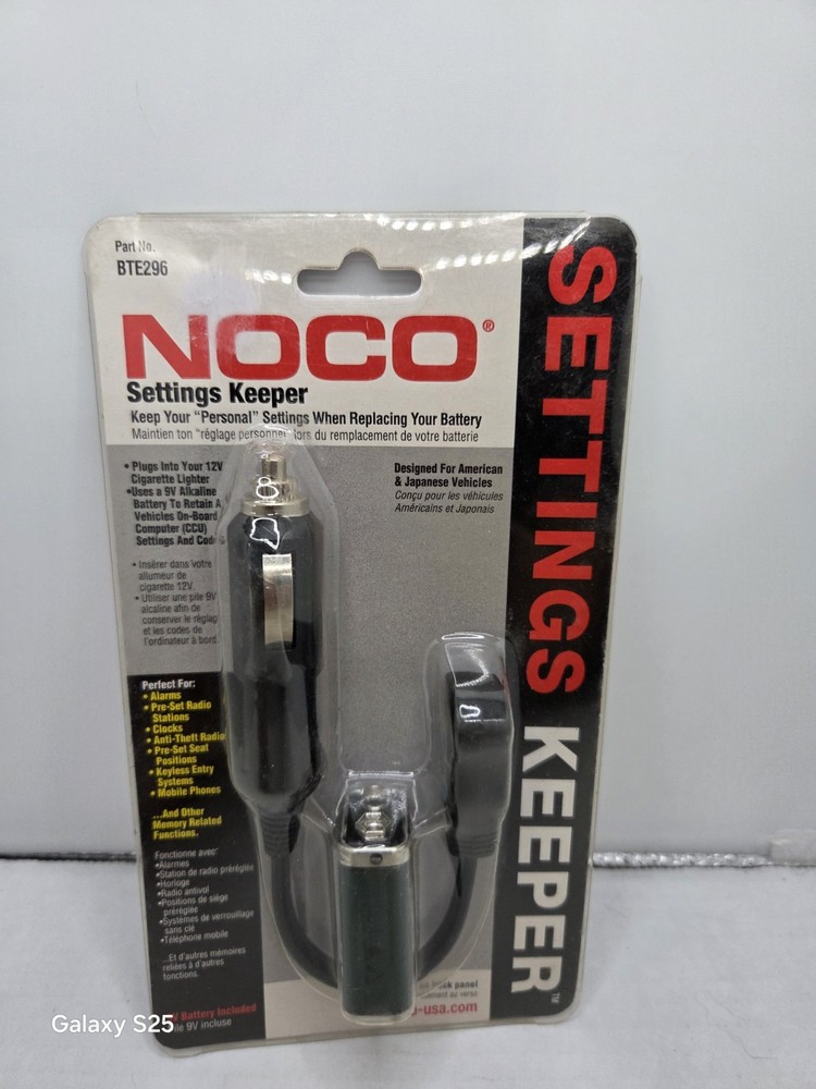 Noco settings keeper