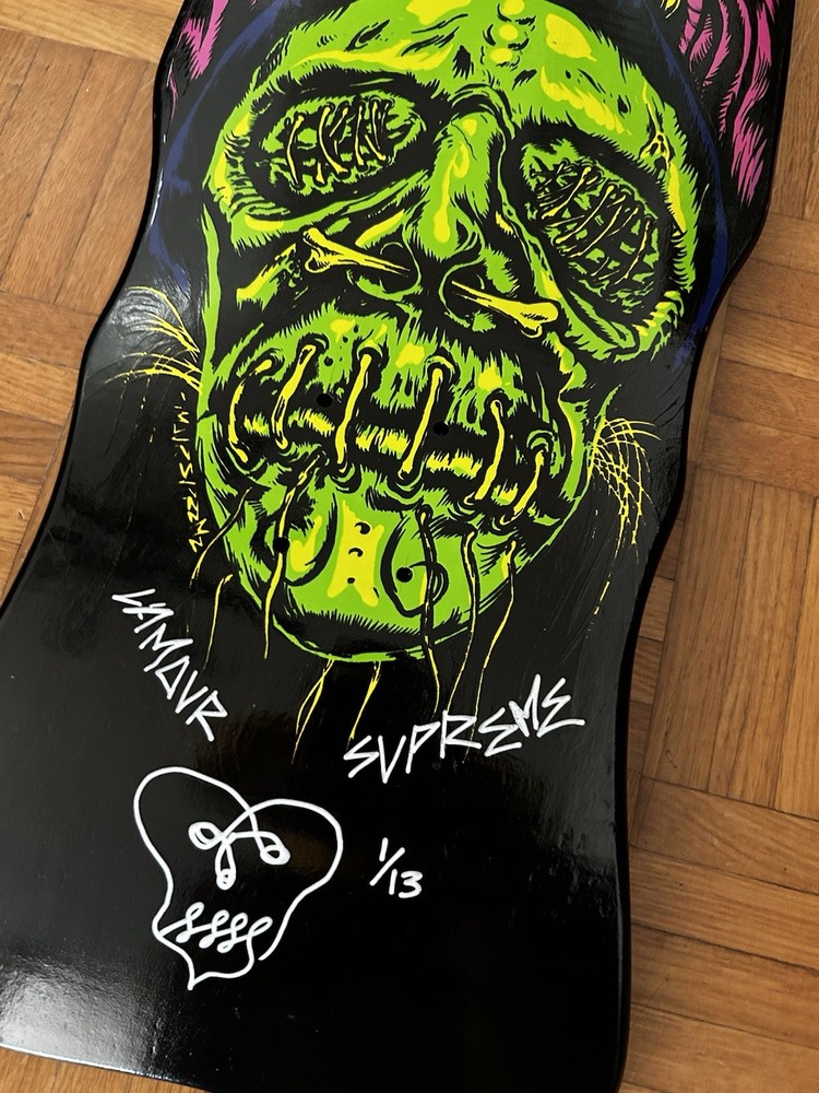 Lamour Supreme Headhunter signed and numbered Screen Printed Deck