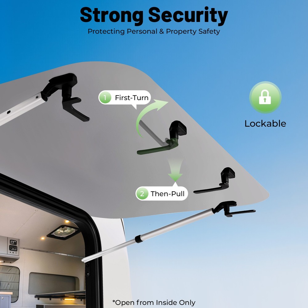 90*55cm Tempered Glass Camper Emergency RV Push Out Window RV Exit Window