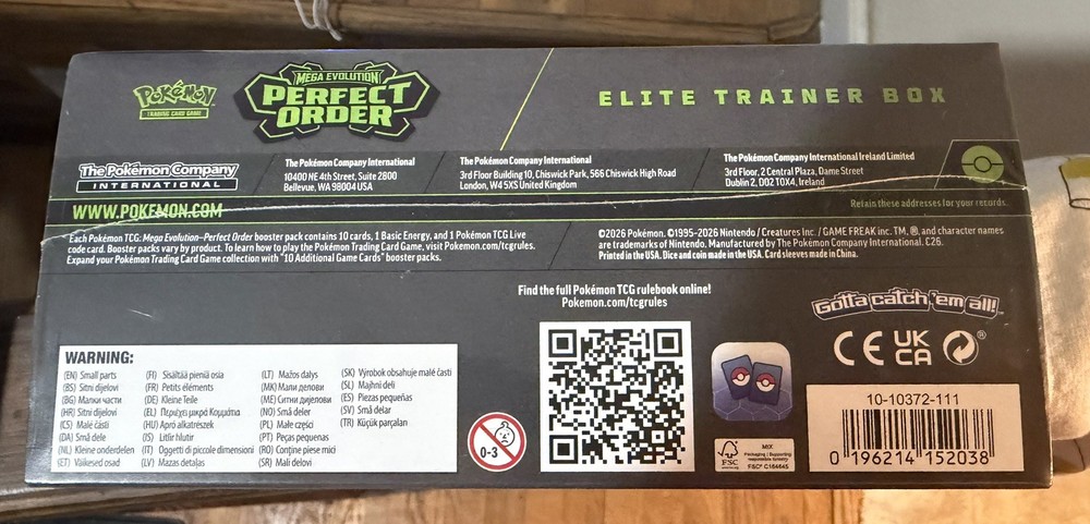 Pokemon Mega Evolution Perfect Order Elite Trainer Box NEW/SEALED