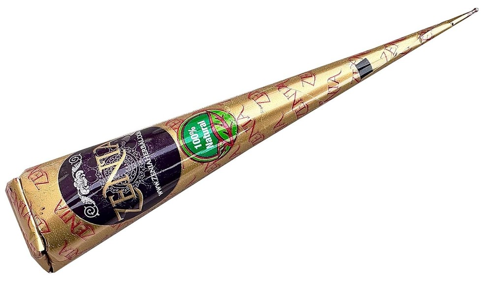 Customizable Natural Tattoo Paste Cone | Reddish-Brown | Perfect for Festivals