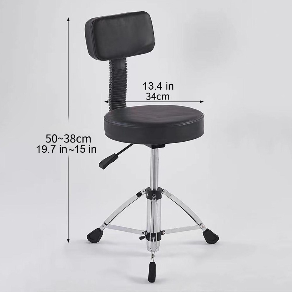 Drum Throne with Backrest Drum Stool Drum Seat