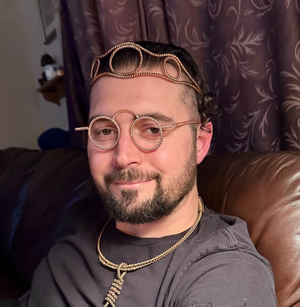 Pure Bare Copper Tensor ring glasses