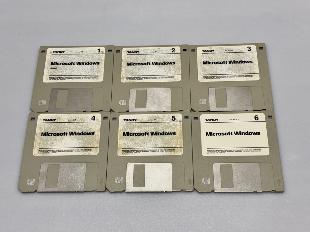 Microsoft Windows Operating System Version 3.1 Tandy OEM