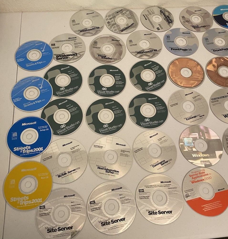 Vintage Computer Windows System Software CDs Lot of 39