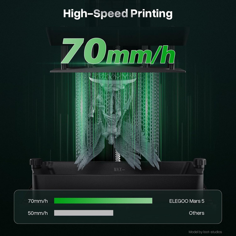 Mars 5 MSLA Resin 3D Printer, Smart Mechanical Sensor, Intelligent Automatic Lev