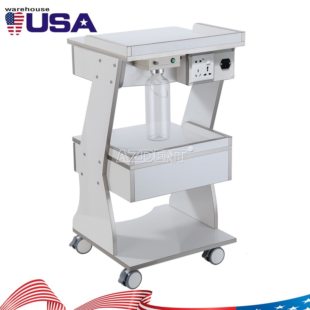 Three Layer Dental Trolley Built-in Socket With Auto-Water Supply System Acrylic