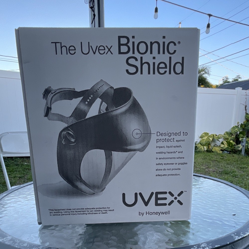 Uvex Bionic Shield S8500 Uncoated Face Shield Polycarbonate Visor