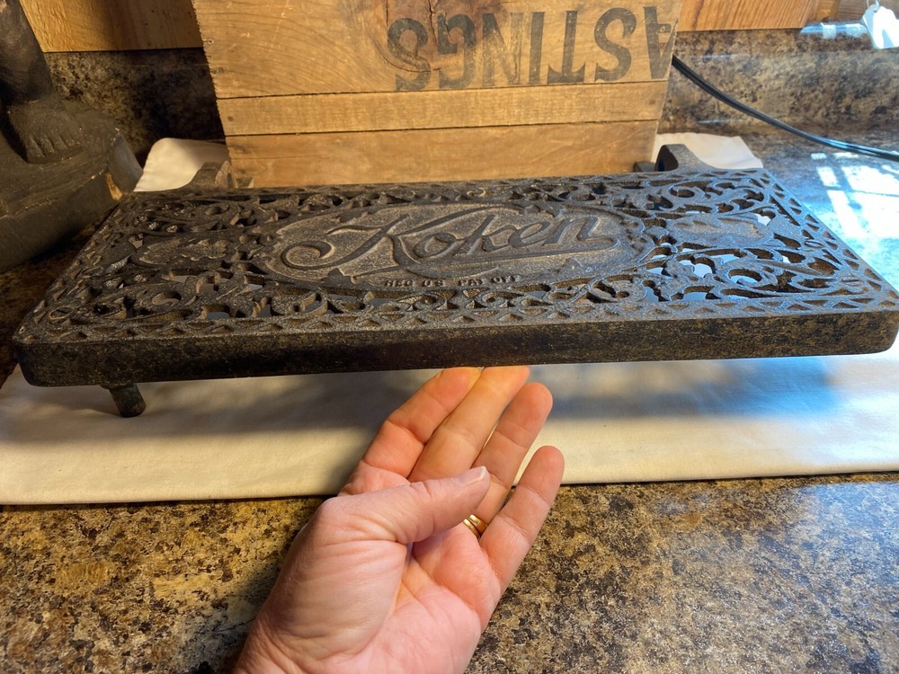 Antique Cast Iron Koken Foot Rest ~ 25CON