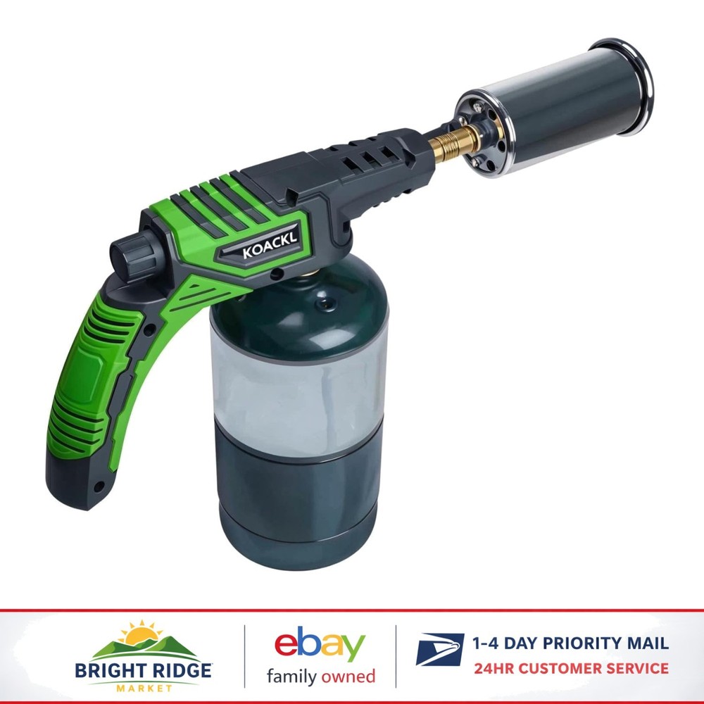 Powerful Kitchen Torch with Adjustable Flame for Charcoal and Sous Vide