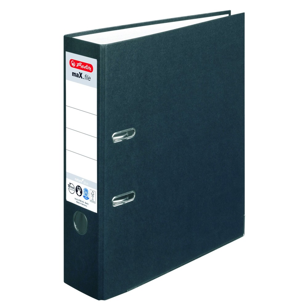 Ordner A4 maX. File Nature Plus 8 cm Black