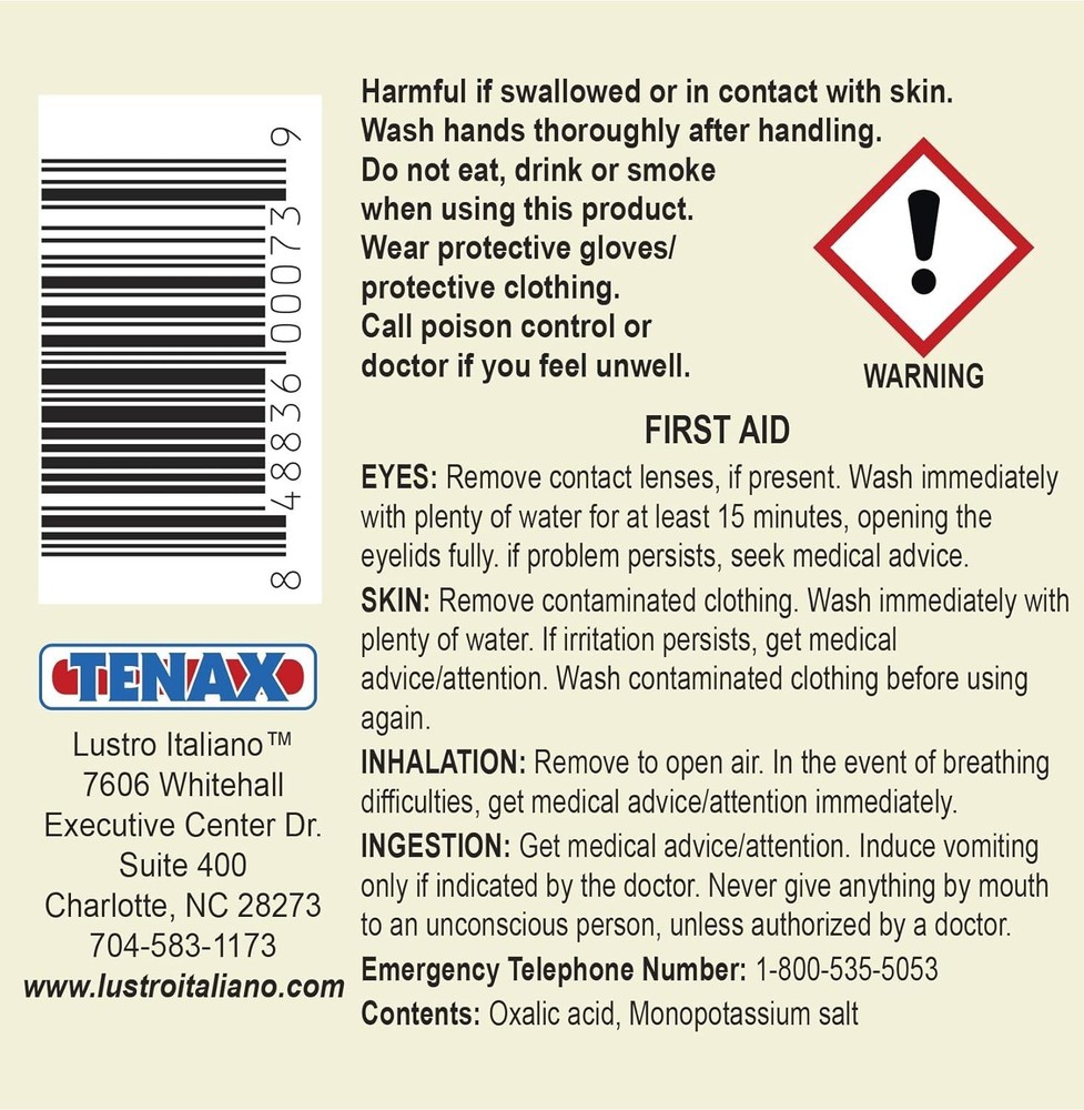 Professional Etch Remover Paste for Marble - 8 Ounce Unscented Formula