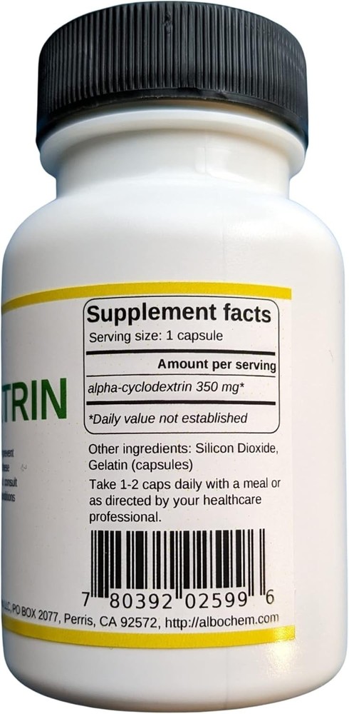 Alpha Cyclodextrin Capsules, 60 ct