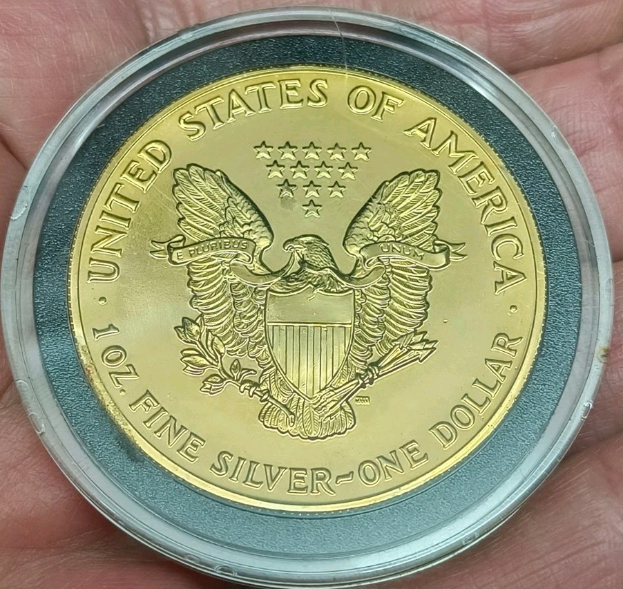 1991 Gold Plated Silver Eagle