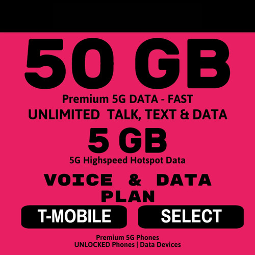T-Mobile Plan - UNLIMITED TALK/TEXT/DATA $20/Mon (Sim purchase) *Please Read