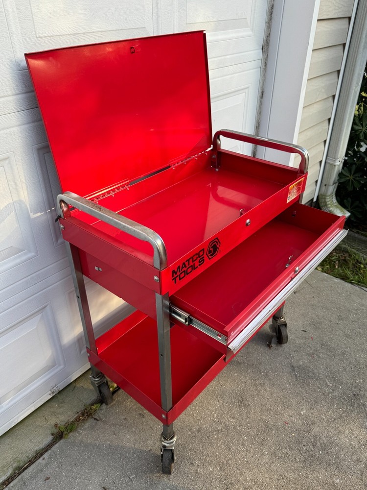 Matco Tools SP8230 Single Drawer Rolling Service Tool Cart w/Lid