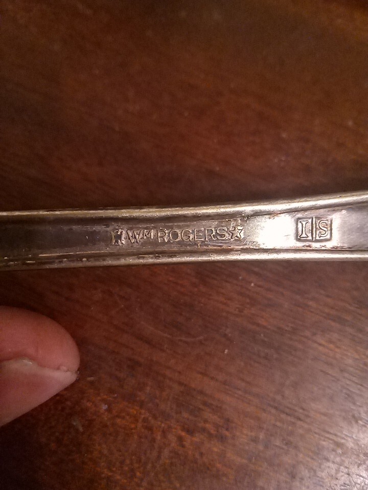 wm rogers silverplate Pie Server And Fork